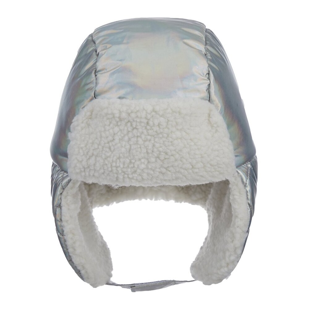 Swiss Tech TODDLER UNISEX Insulated Trapper Hat Sherpa Lined Silver NEW